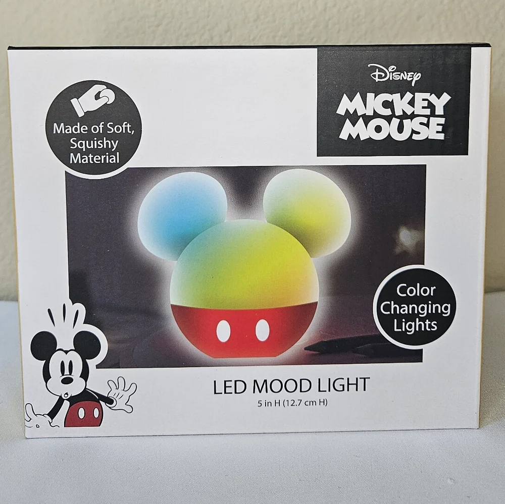 Disney Mickey Mouse Color Changing LED Mood Light NIB